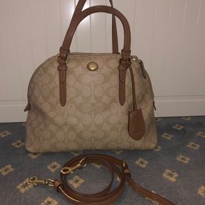 Coach Tan Peyton Purse
